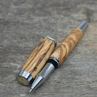Dřevěné kuličkové pero Portland L - Oliva z Betléma 1
