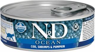 N&D OCEAN Cat konz. Adult Codfish & Shrimps & Pumpkin 80 g