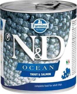 N&D OCEAN Dog konz. Adult Trout & Salmon 285 g