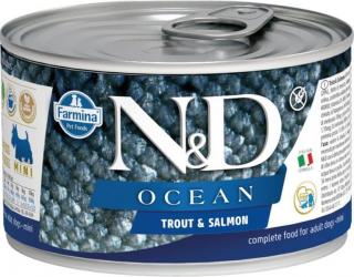 N&D OCEAN Dog konz. Adult Trout & Salmon Mini 140 g