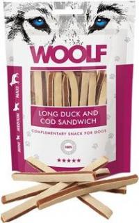 WOOLF pochoutka soft duck and cod sandwich long 100g