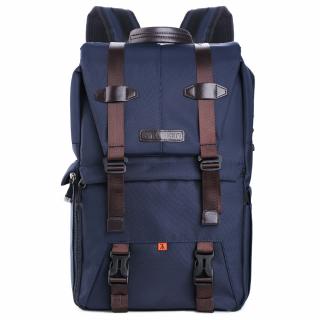 Designový fotografický batoh K&F - 20 l, 43x27x18 cm, modrý