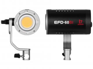Hybridní bi-color LED trvalé světlo Jinbei EFD 60 BI Sun Light, 2700-6500K + reflektor a kufr