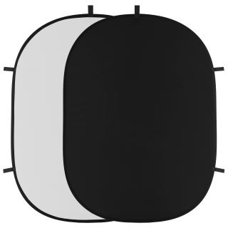 Rychlorozkládací fotografické pozadí 150x200cm - bílé, černé