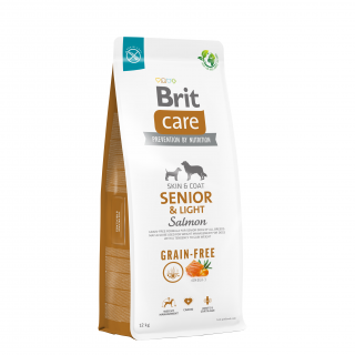 Brit Care Dog Grain-free Senior&amp;Light 12kg (Superprémiové krmivo pro podporu kvality srsti a kůže)