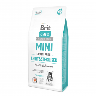 Brit Care Dog Mini Grain Free Light &amp; Sterilised 7kg (Hypoalergenní krmivo bez obilovin pro psy MINI plemen s nadváhou nebo po kastraci)