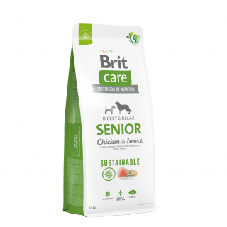 Brit Care Dog Sustainable Senior 12kg (Superprémiové krmivo pro zdravé trávení a duševní pohodu)