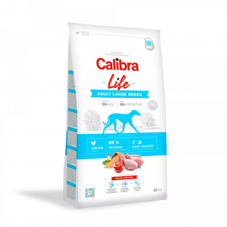 Calibra Dog Life Adult Large Breed Chicken 12kg (Hypoalergenní kompletní granule pro dospělé psy velkých plemen)