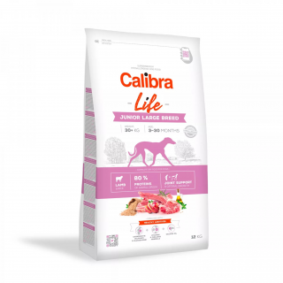 Calibra Dog Life Junior Large Breed Lamb 12kg (Hypoalergenní kompletní granule pro mladé psy velkých plemen)