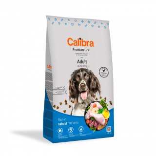Calibra Dog Premium Line Adult 12kg (kompletní suché krmivo pro dospělé psy do 30 kg.)