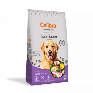 Calibra Dog Premium Line Senior&amp;Light 12kg (pro psy starší nebo pro ty, kteří potřebují snížit váhu.)