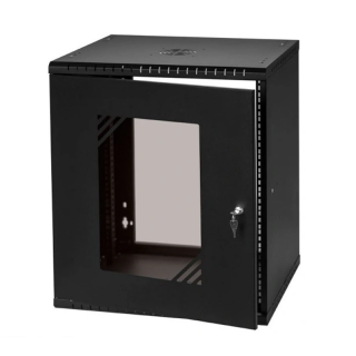 Rack 19'' 12U 450mm černá (rozvaděč na omítku 59x63x55cm)