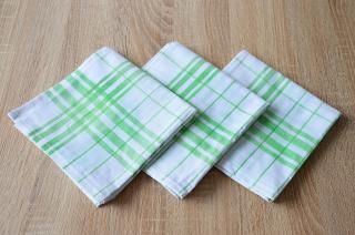 Bavlněná kuchyňská utěrka - zelená multipack Multipack: 10 kusů