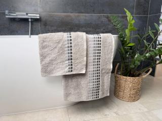 Froté ručník Darwin 450g - Světle šedý 50x100