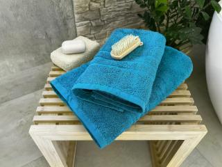 Froté ručník HOTEL 500g - Azurově modrý 50x100