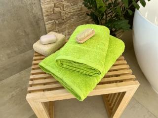 Froté ručník HOTEL 500g - Zelený pistáciový 50x100