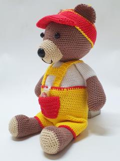 Háčkovaná hračka - medvěd Honza