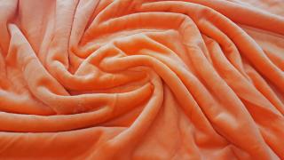 Mikroplyšová deka - Oranžová