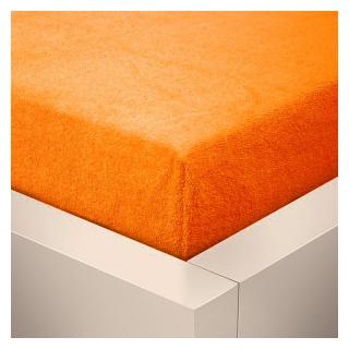 Písecké lůžkoviny Froté prostěradlo 90X200 /25cm - oranžové