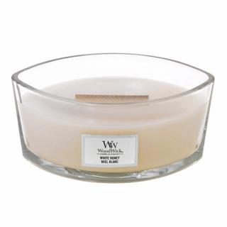 Svíčka oválná váza  WoodWick  454g - Bílý med