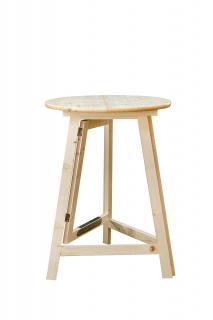 Kulatý párty stůl dřevěný 80 cm