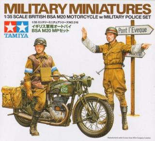 BSA M20 Vojenská policie(Tamiya 1:35)