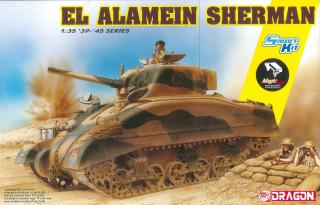 El Alamein Sherman (w-Magic Tracks) (SMART KIT) (Dragon 1:35)