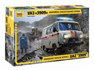 Emergency Service UAZ 3909 (Zvezda 1:43)