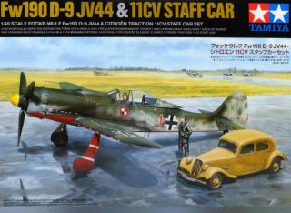 Fw190 D-9 JV44 & Citroen Traction 11CV Staff Car (Tamiya 1:48)