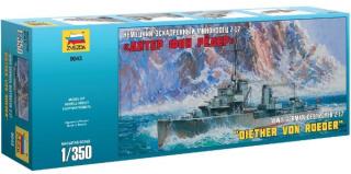 German Destroyer Z-17 Diether von Roeder (Zvezda 1:350)
