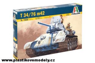 Model Kit tank 7008 - T 34/76 m42 (Italeri 1:72)