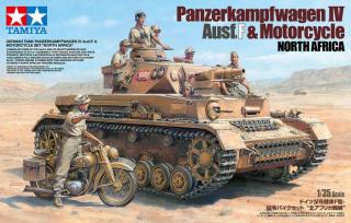 Pz.IV.F & Motorcycle N.Africa (Tamiya 1:35)