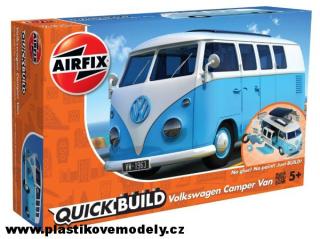 Quick Build auto J6024 - VW Camper Van - modrá (Airfix)