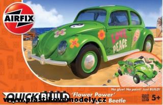 Quick Build auto J6031 - QUICKBUILD VW Beetle Flower-Power (Airfix)