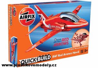 Quick Build letadlo J6018 - RAF Red Arrows Hawk (Airfix)