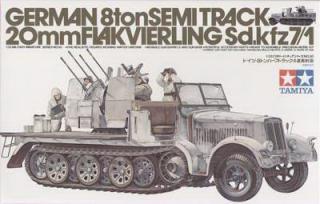 Sd.Kfz.7-1 German 8ton Semitrack 20mm Flakvierling  (Tamiya 1:35) > 1:35