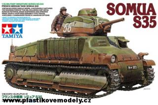 Tamiya Model tanku 35344 - French Medium Tank SOMUA S35 (Tamiya 1:35)