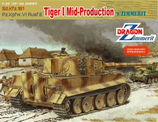 TIGER I MID PRODUCTION W/ZIMMERIT (Dragon 1:35)