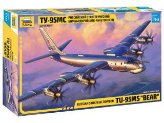 Tu-95 Soviet turboprop strategic bomber (Zvezda 1:144)