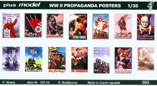 Válečné plakáty II. svět. válka (PlusModel 1:35) > 1:35