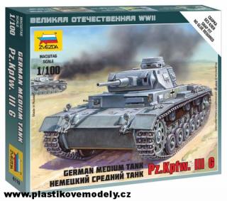 Wargames German Tank Panzer III (Zvezda 1:100)