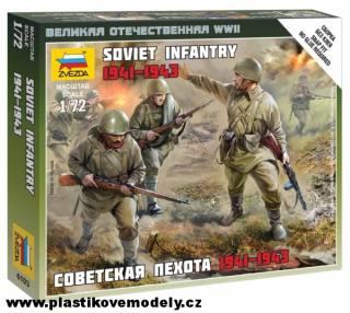 Wargames (WWII) figurky 6103 - Soviet Infantry 1941 (Zvezda 1:72) > 1:72