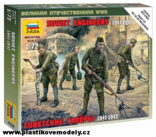 Wargames (WWII) figurky 6108 - Soviet Engineers WWII (Zvezda 1:72) > 1:72