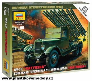 Wargames (WWII) military 6128 - BM-13 Katyusha (Zvezda 1:100) > 1:100