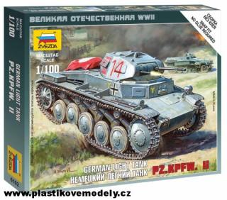 Wargames (WWII) tank 6102 - German Panzer II (Zvezda 1:100) > 1:100