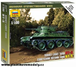 Wargames (WWII) tank 6129 - Soviet Tank BT-5 (Zvezda 1:100) > 1:100
