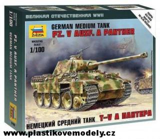 Wargames (WWII) tank 6196 - Pz.V Ausf. A Panther (Zvezda 1:100) > 1:100