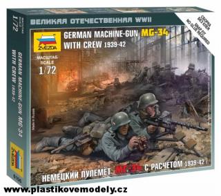 WWargames (WWII) figurky 6106 - German Machinegun Crew East Front 1941 (Zvezda 1:72) > 1:72