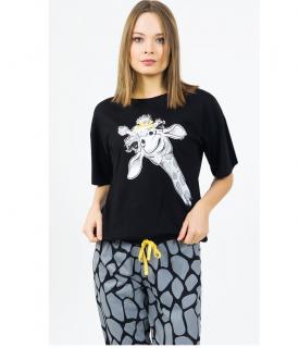 Dámské pyžamo kapri Žirafa - Vienetta Secret