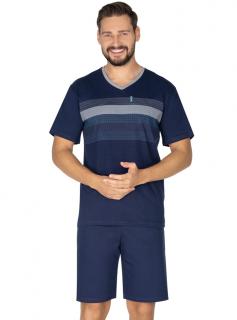 Regina 604 pánské pyžamo krátké modré